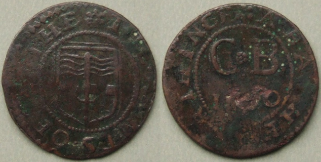 Bath, city issue 1670 farthing N3948
